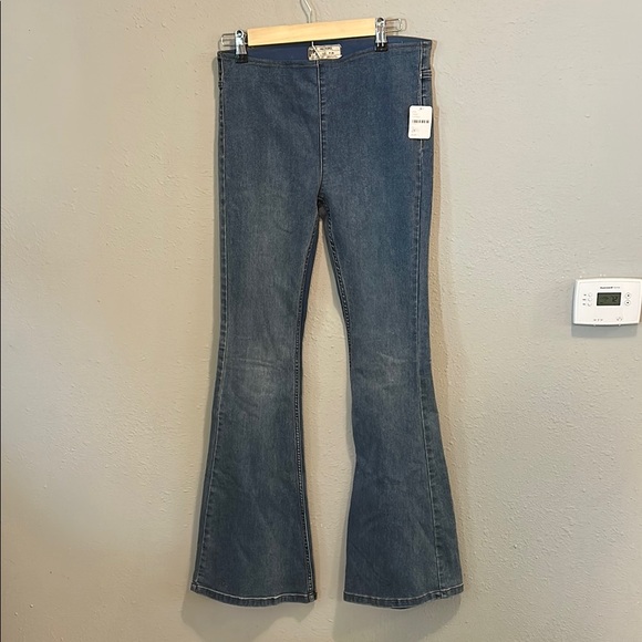 Free People Denim - Free People Flare Denim Jeans Pull On Blue‎